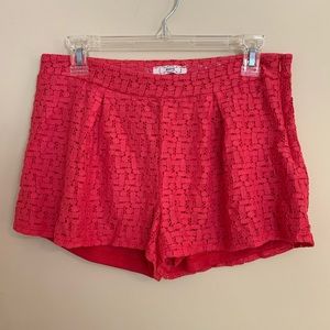 Ezra Pink Lace Shorts